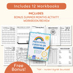 Full Year Preschool Curriculum, Ages 3-5, Preschool Curriculum & Worksheets & Pre-K Activities, ABC, Writing, Counting Activities