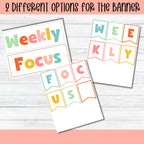 Preschool Focus Wall Printable Preschool Learning Flashcard Weekly Focus Kindergarten Homeschool Learning Board Classroom Educational Poster