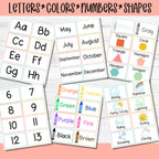 Preschool Focus Wall Printable Preschool Learning Flashcard Weekly Focus Kindergarten Homeschool Learning Board Classroom Educational Poster